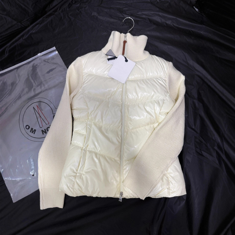 M Mengjia High Version Manufacturer Wholesale Export 25S Autumn and Winter Knitted Waist Stand Collar Jacket down Jacket Women's Single Product