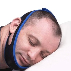 WhisperStop Snore Stopper Mouth Breathing Corrective Chin Strap for Sleep Apnea with Open Mouth Headband Face Slimming Band