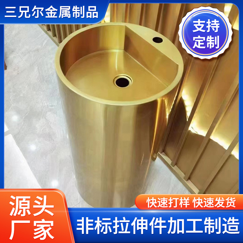 厂家家装家电不锈钢金色洗手盆轻奢北欧洗手盆酒店古铜洗脸池面盆