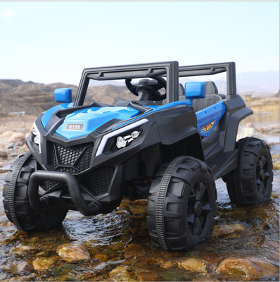 new pattern children Electric vehicle Early education music baby The four round a storage battery car children remote control Electric automobile