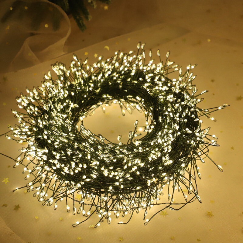 Cross-border firecracker lights Christmas tree led string Christmas copper wire lights remote control holiday scene layout atmosphere lights Cross-border firecracker lights Christmas tree led string Christmas copper wire lights remote control holiday scene layout atmosphere lights