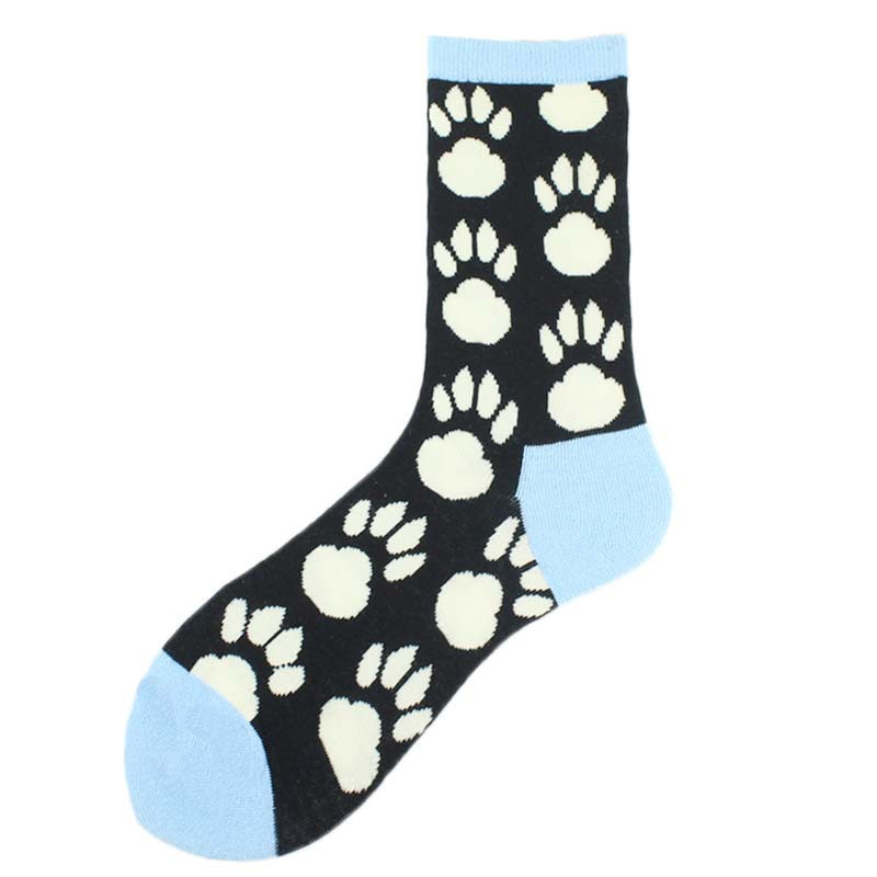 2025d Shark Bee Beast Men's Trendy Zebra Pattern Animal Mid-Calf Socks_voghion.com