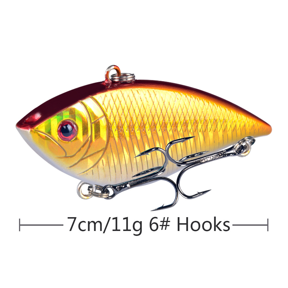 Flutter Lipless Crankbait Hard Plastic Minnow Lures Saltwater Sea Bass Swimbait Tackle Gear