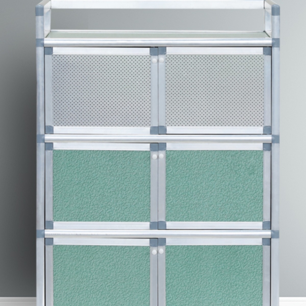 Rust-Free Cupboard Kitchen Cabinet Vegetable Cabinet Household Storage Cabinet Tea Cabinet Wine Cabinet Storage Sideboard Storage Cabinet