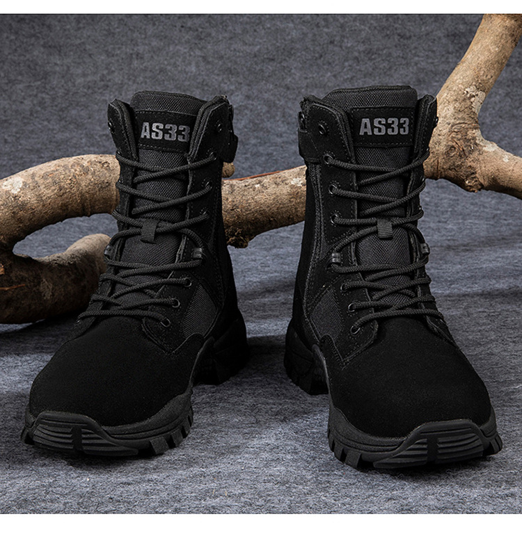 New outdoor special forces training boots large size for tactical boots men and women wear-resistant combat boots hiking desert hiking boots_voghion.com
