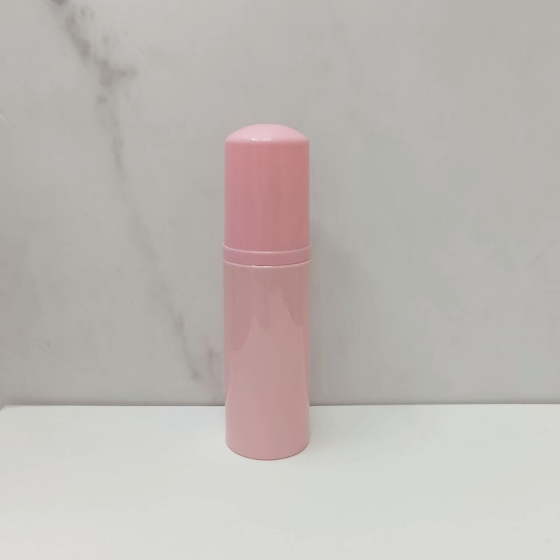 Botella espumosa de mousse rosa especial transfronteriza 60ml botella de mousse de burbuja limpia 100 ml botella de espuma PET