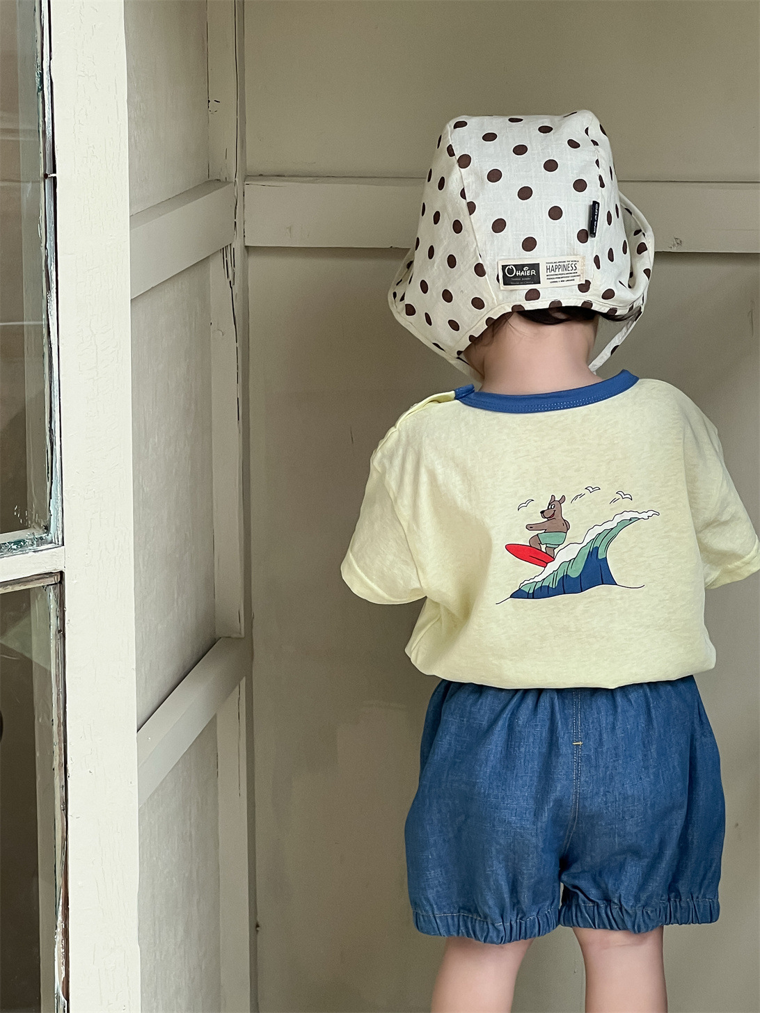 Ropa de verano para niños 2025, ropa de verano fina, conjunto de pantalones cortos de mezclilla para niños, estilo coreano, manga corta, nuevo