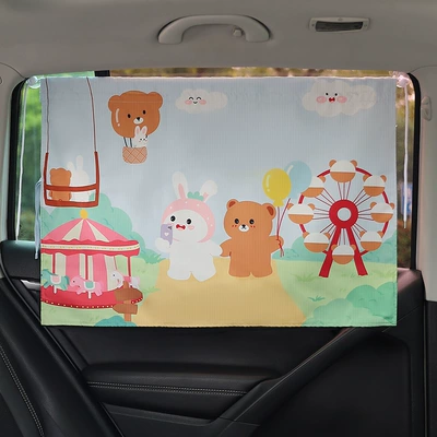 Suction Cup sunshade car curtain Car curtains - playground