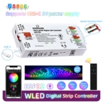 DOMRAEMESP32WLEDLED灯带控制器USB-C带麦克风DIY光效100+调光