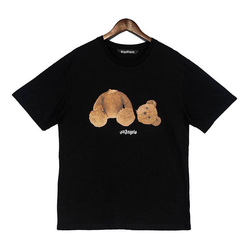 PALM broken Bear PALM Angel Nueva camiseta suelta de manga corta de cuello redondo para hombres y mujeres