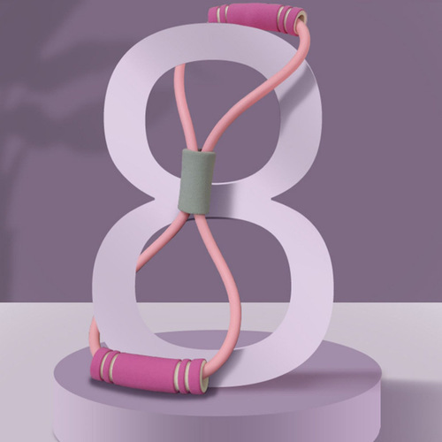 Yoga figure 8 tensioner 8 figure chest expansion fitness ring 8 figure tension rope girls fitness equipment