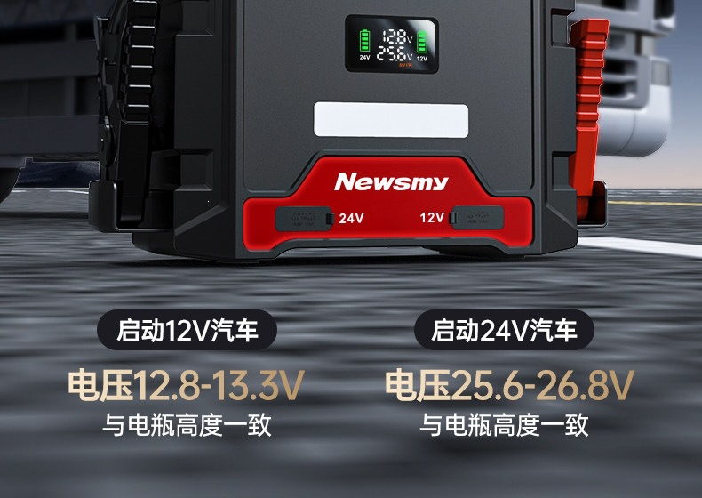 Newman Car Emergency Starting Power Supply for Large Trucks 12V24V Large Capacity Vehicle Emergency Jump Starter Battery Booster