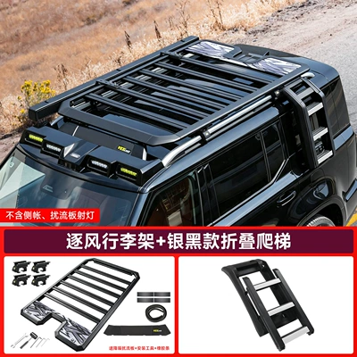 types of Great Wall H10: Roof rack - great-wall-h10-wind-defying-roof-rack-folding-laddersilver-black-version-comes-with-large-spoiler