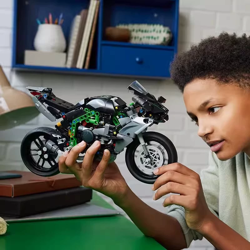  Lego, kawasaki, мотоцикл, mechanical конструктор, игрушка, наука и техника