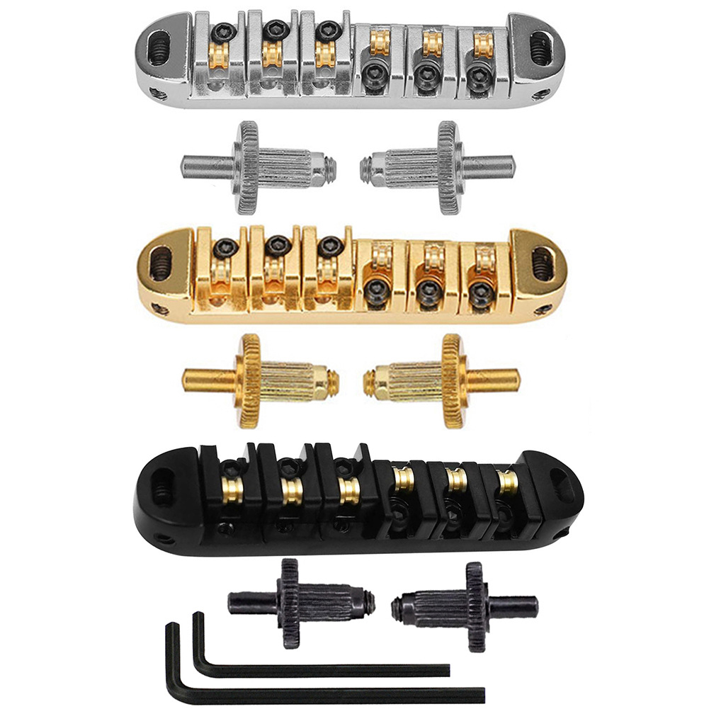 LP滾珠琴橋Les Paul SG電吉他上弦橋滾輪碼拉弦板可調節上弦琴枕