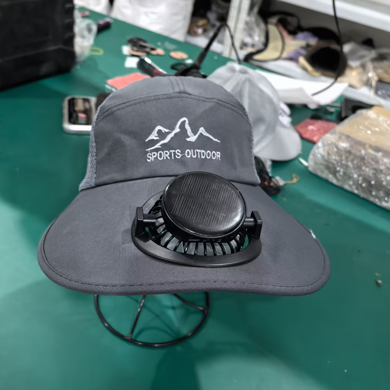 新型太陽エネルギー充電扇風機帽子付き子供屋外茶農作業紫外線防止カバー|undefined