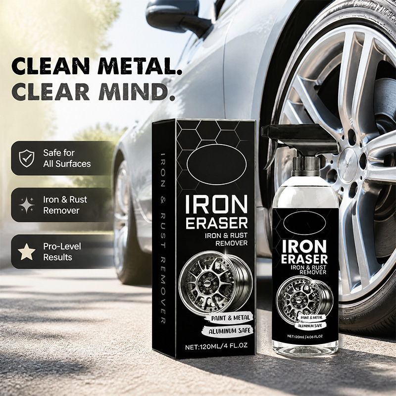 Car Rust Remover Does Not Damage the Wheel Hub Paint Surface, Removes Iron Powder and Rust Stains, and Is a Mild Formula Care Agent Car Rust Remover Does Not Damage the Wheel Hub Paint Surface, Removes Iron Powder and Rust Stains, and Is a Mild Formula Care Agent