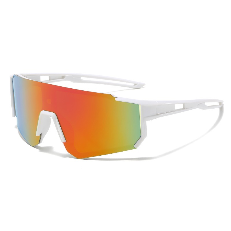 White frame red mercury