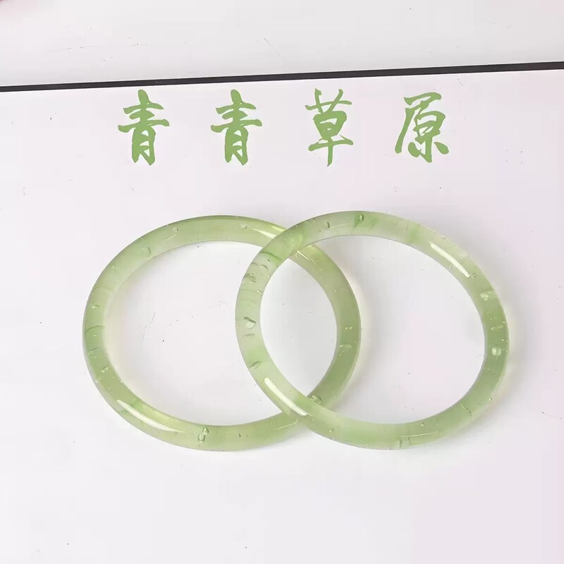 Pure and Elegant~New Chinese Style Plain Ring Bracelet for Women, Cool and Sophisticated Bubble Bracelet, Simple Wristband Gift Pure and Elegant~New Chinese Style Plain Ring Bracelet for Women, Cool and Sophisticated Bubble Bracelet, Simple Wristband Gift