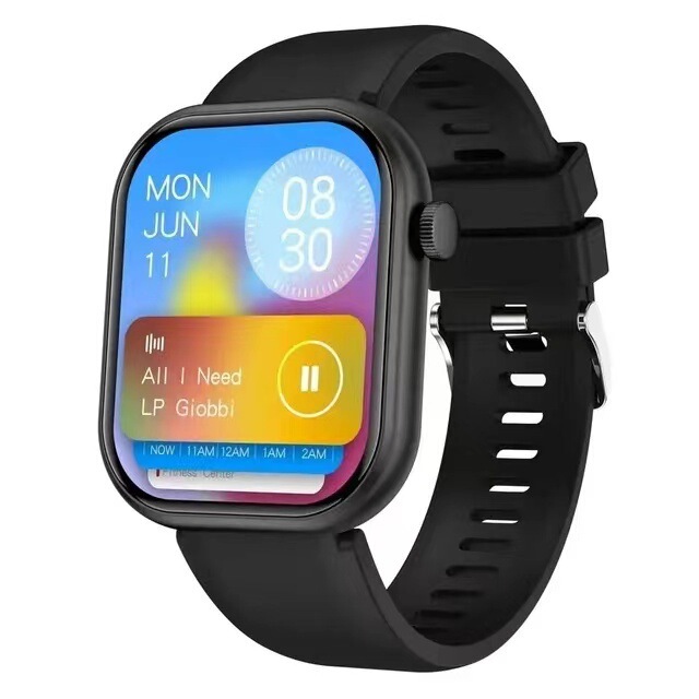 New 2.0inch sleep heart rate blood sugar blood pressure blood oxygen music weather sports waterproof call smart watch
