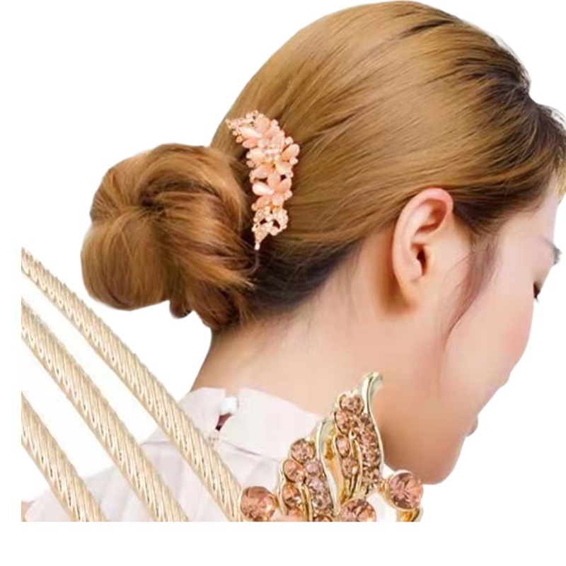 Peine del pelo insertar peine accesorios para el cabello estilo coreano adulto placa horquilla trasera cabeza clip de la placa artefacto del cabello temperamento horquilla tocado