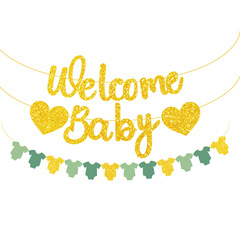 Comebaby诞生日フラッグ装饰アレンジ金聡アルファベットフラッグ服形状フラッグバナー