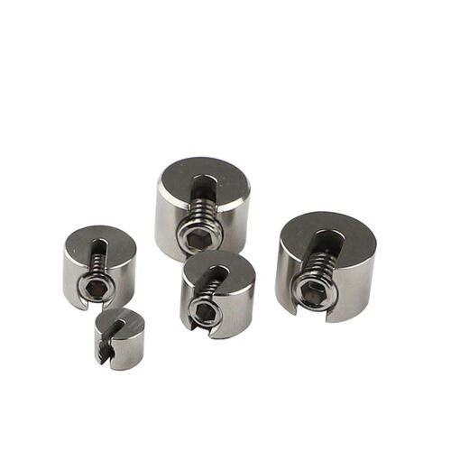 316 stainless steel one-word slot chuck, one-word wire rope clamp, one-word chuck garden wire rope net chuck