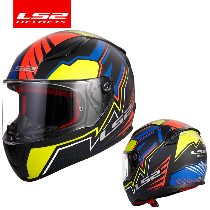 LS2 casco motocicleta casco completo unisex Four Seasons universal casco completo carding Racing running casco más tamaño casco FF353