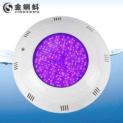 愛克LED泳池燈壁燈18WIP68挂壁式水下燈12VRGB七彩遊泳池水池射燈