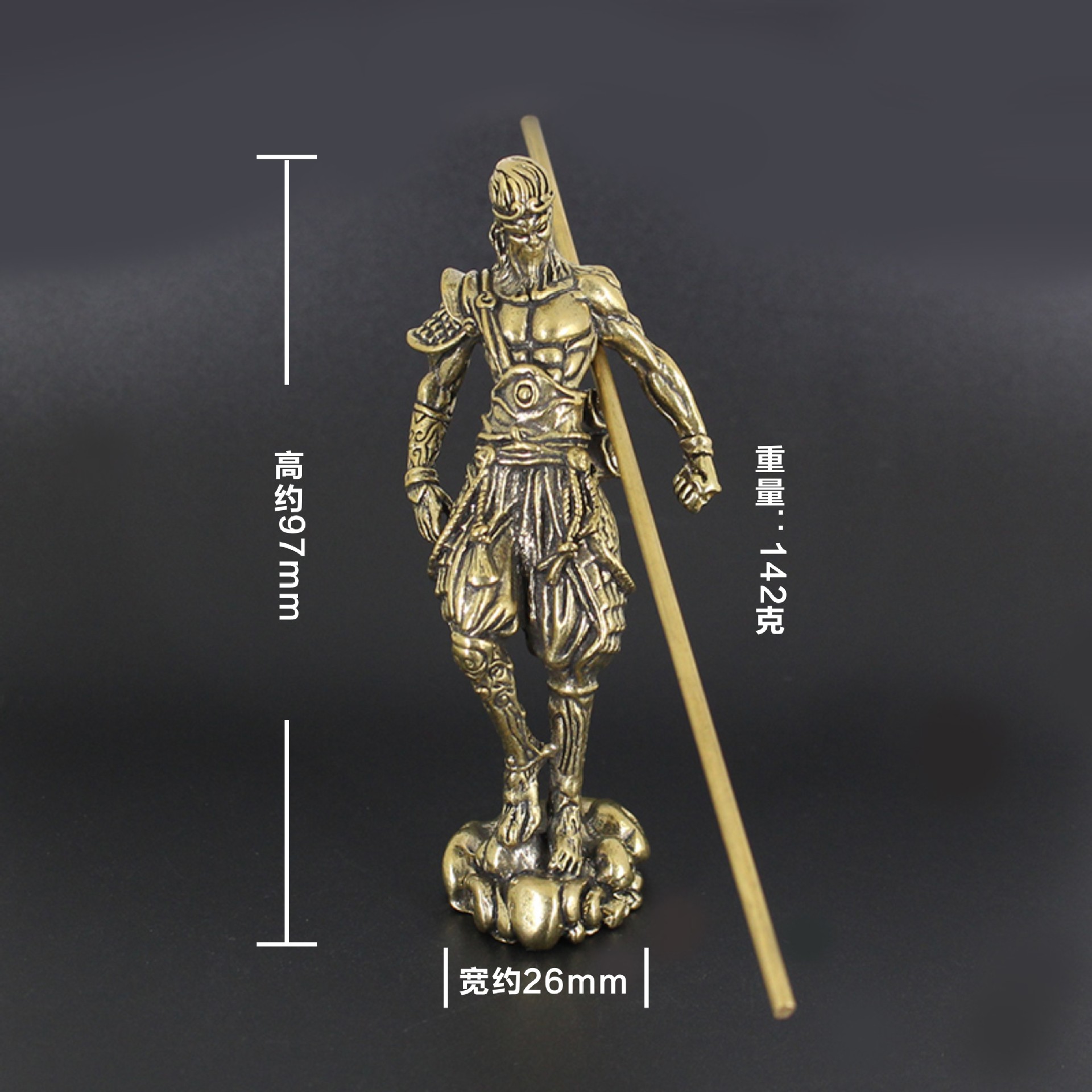 西游记黑悟空斗战圣佛貔貅白黑神话人物孙悟空大圣金箍棒可拆创意