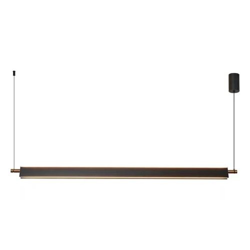 Up and down luminous dining chandelier minimalist one-word restaurant chandelier modern minimalist led strip light