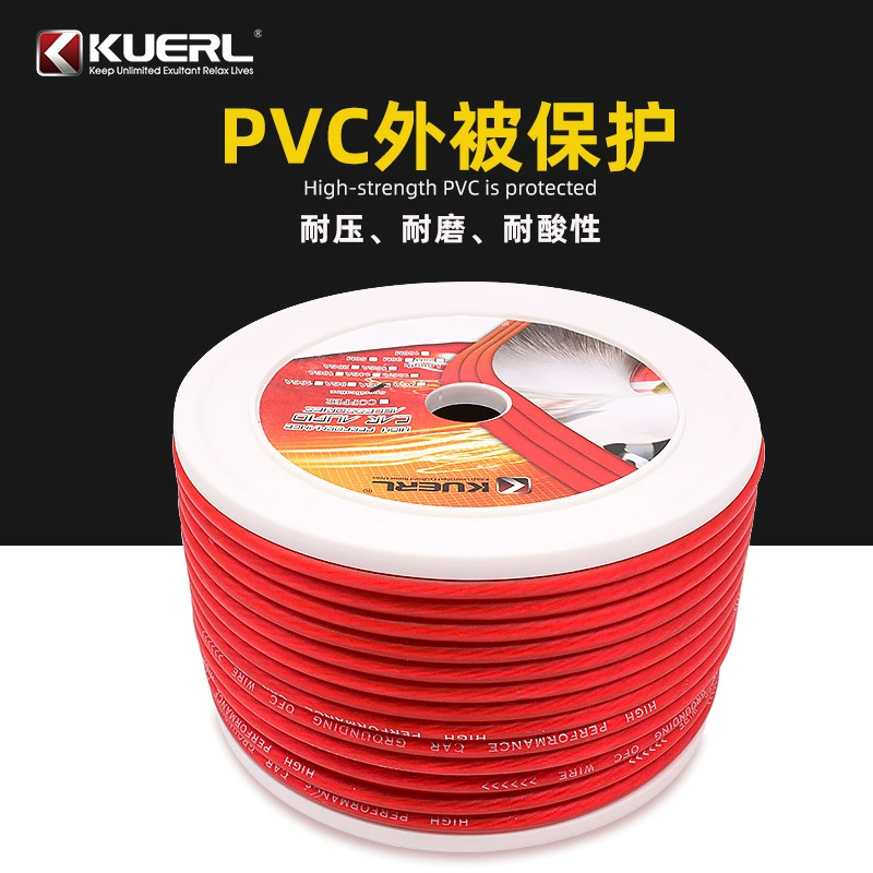 Заводская прямая медная алюминиевая автомобильная аудиосистема модифицированный провод питания 4GA/6GA/8GA10GA автомобильный шнур питания