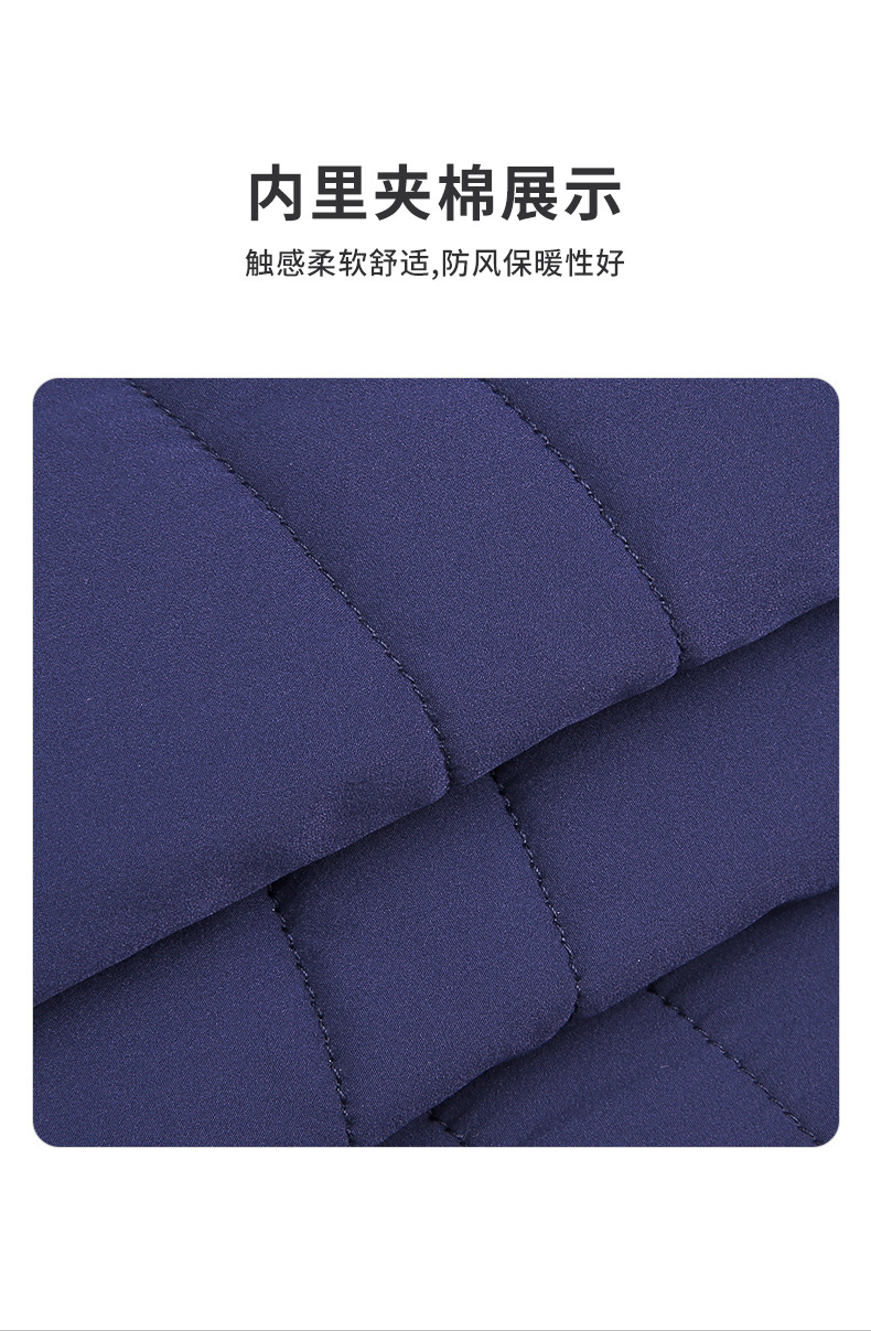 Áo khoác golf nữ chần bông giữ ấm phối màu tôn dáng — Yf514-xanh Navy Trắng [chần bông], Yf514-trắng Đen [chần bông] chi tiết 4