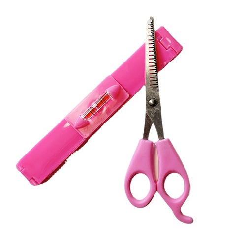 Bangs Ruler Scissors Bangs Scissors Blister Card Set Scissors Teeth Scissors DIY Bangs Trimming Tools Hairdressing Products