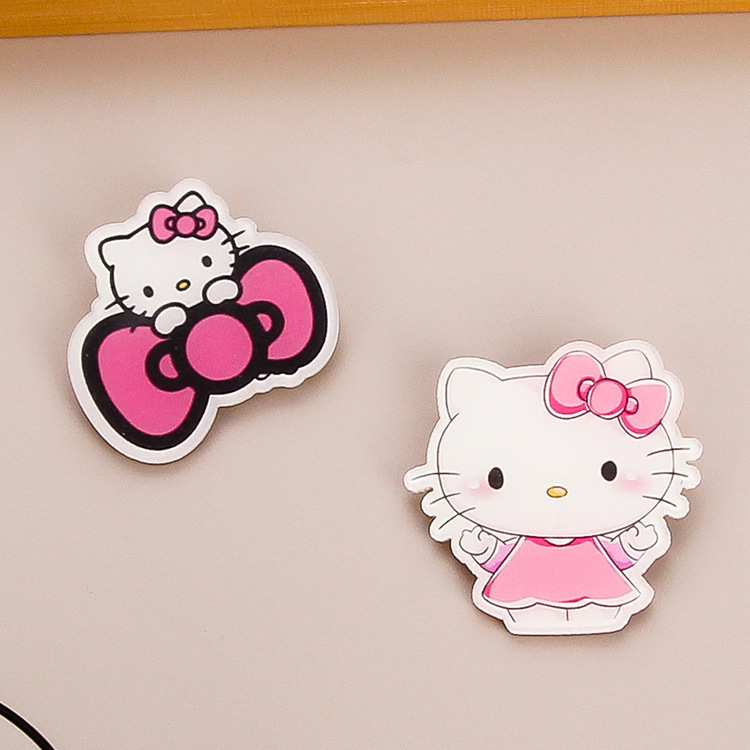 日韓ins風子猫かわいいアニメブローチ筆袋バッグストラップ創意アクリルバッジアクセサリー女|undefined