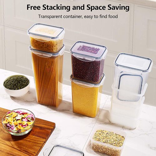 Cross-border PP material fresh box sealing can refrigerator kitchen food can storage jar for grains and beans storage jar snack organizer