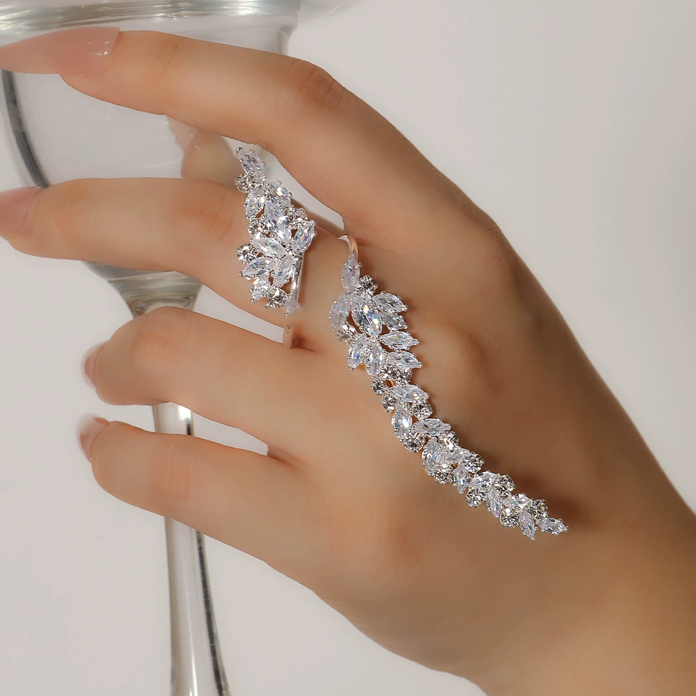 AliExpress новые листья кольца женские холодные ветры регулируемые отверстия кольца невесты темперамент аксессуары ring