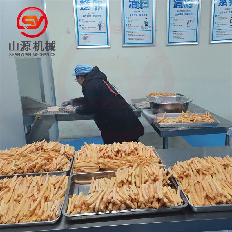鲜藕条裹浓浆设备 全自动牛蒡条裹浆机 红薯条上浆油炸线配套设备
