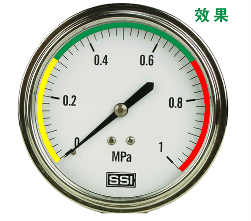 Wholesale pressure gauge label identification dashboard color ring marking label sticker circular arc upper and lower limit position three-color pointer