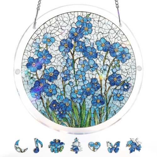 Puzzle captura de luz colgante flor basket