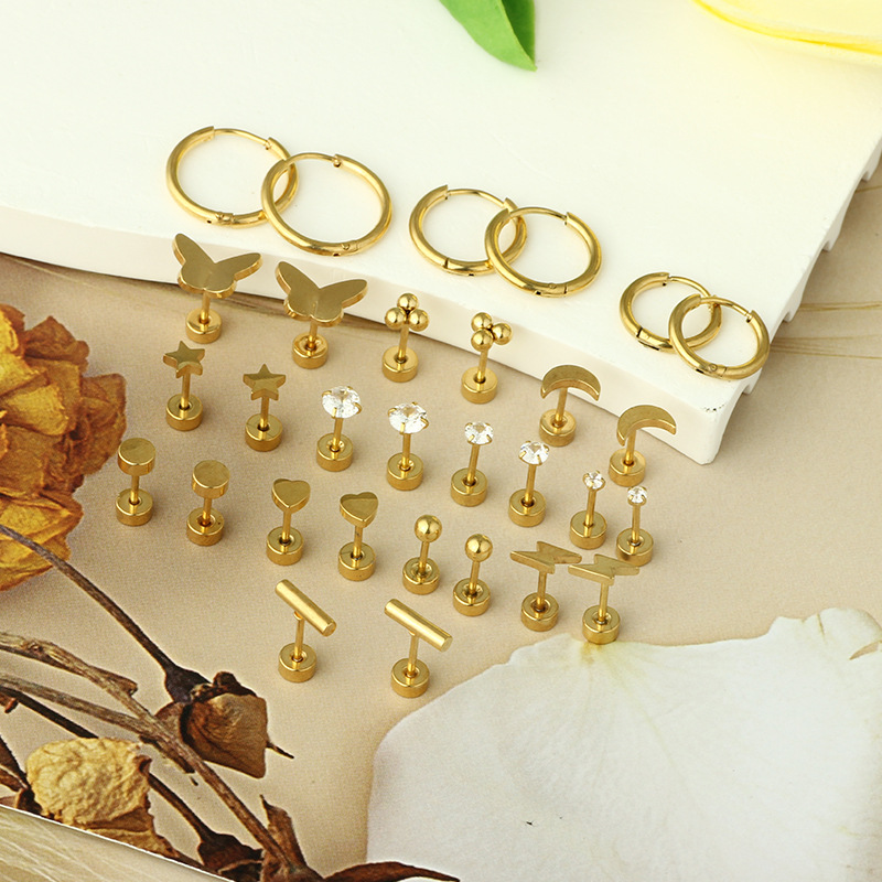 Labret piercing jewelry detail image