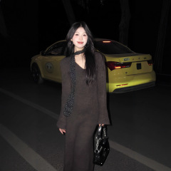 美拉德穿搭超好看针织连衣裙2025新款女秋冬毛衣裙内搭打底长款裙
