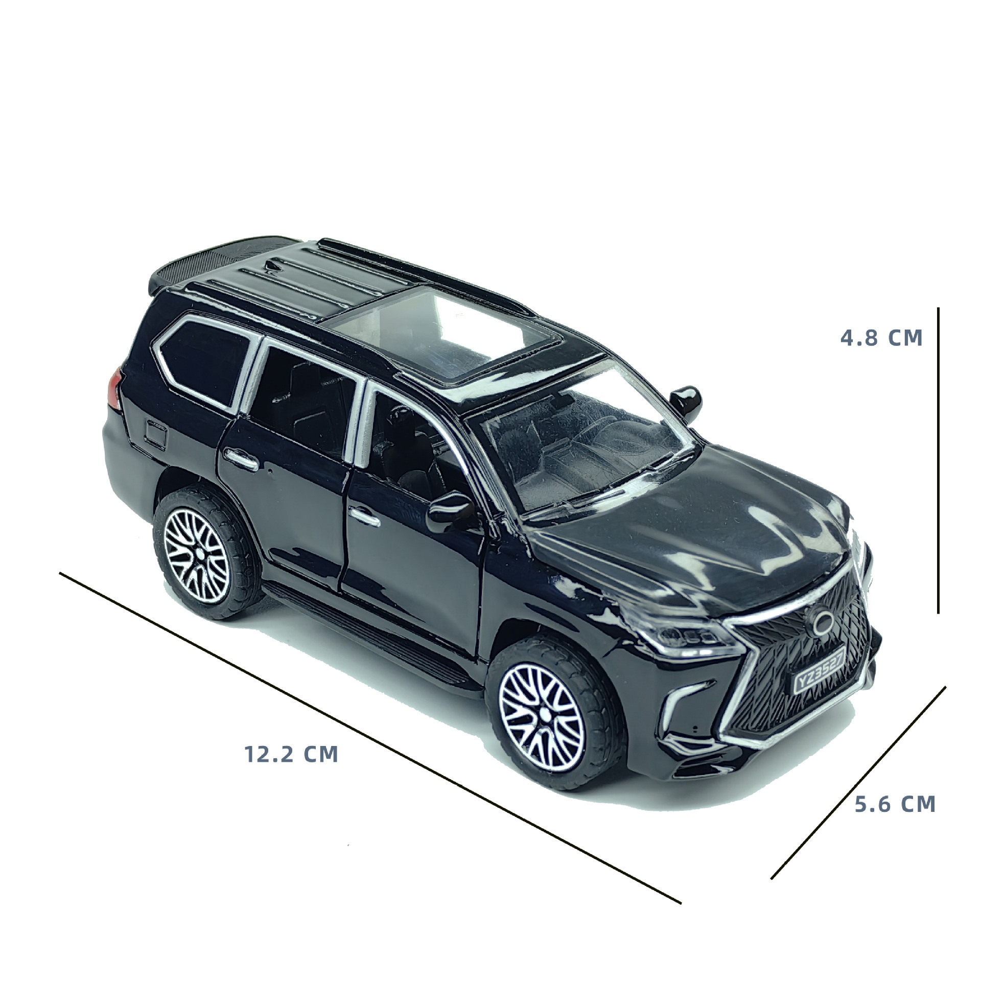 Cien todoterreno de aleación modelo de coche juguete para niños Puerta Abierta modelo de coche regalo coche deportivo decoración de la torta decoración Niño
