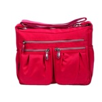 厂家批发新款女包轻便妈咪包尼龙休闲运动褶皱单肩斜跨防水斜挎包