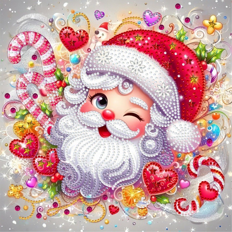 Pintura artesanal con diamantes