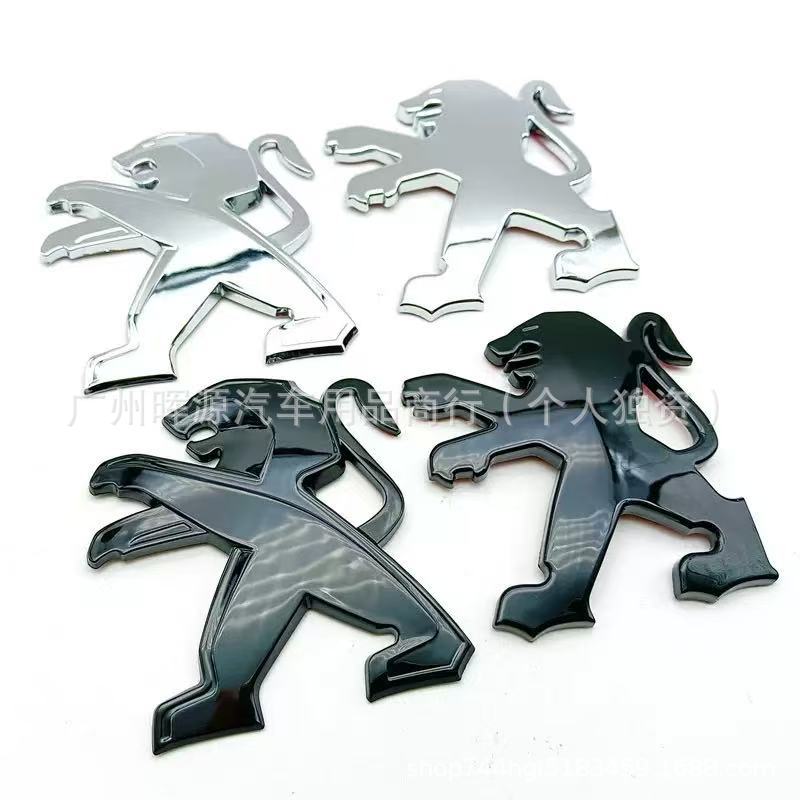 Adecuado para la modificación del logotipo del automóvil Peugeot, 3D creativo, logotipo de Peugeot, pegatinas para automóviles, etiquetas traseras, pegatinas decorativas para automóviles, accesorios image 3