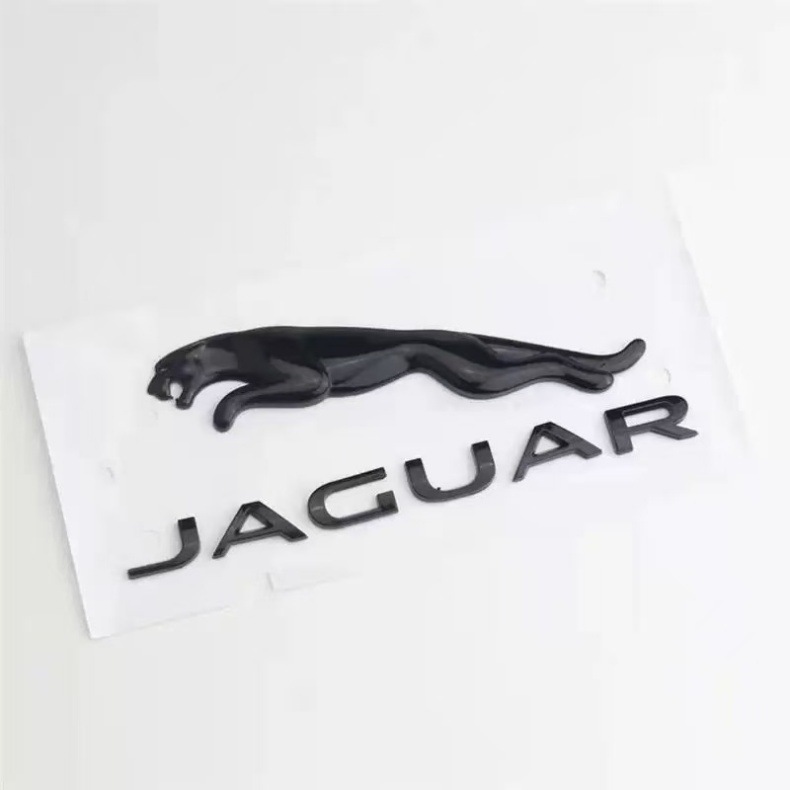 Suitable for Jaguar Jaguar Car Logo Trunk Rear Tail Logo English Letter Logo Xe Xf Xjl Logo Bright Black