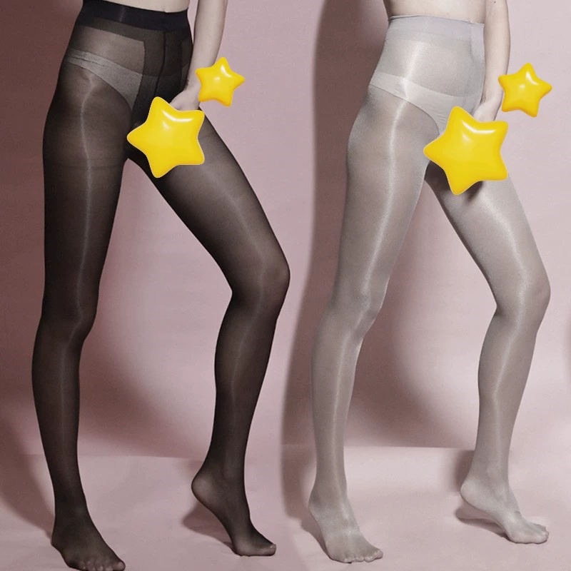 Глянцевые глянцевые прозрачные колготки с высокой талией, сексуальное бесшовное нижнее белье, носки из лошадиного масла, куриные носки, мужские носки № 31