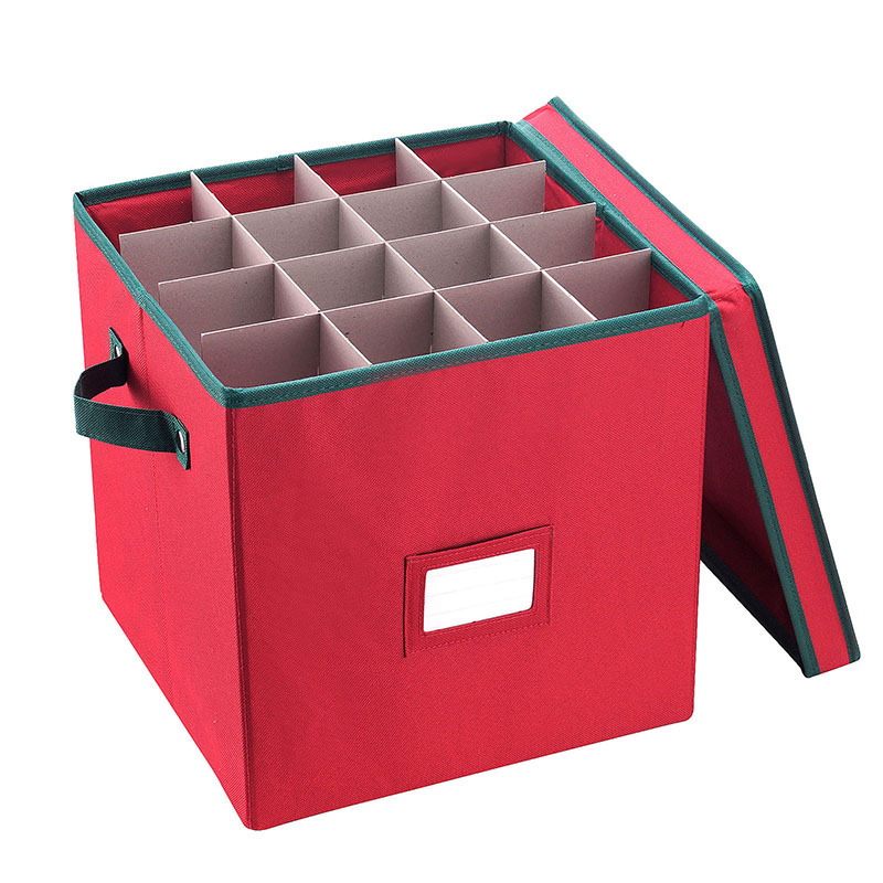 Caja de almacenamiento de bolas de Navidad transfronteriza caja de almacenamiento plegable separada de cuatro capas caja de almacenamiento de bolas decorativas de Navidad de Amazon