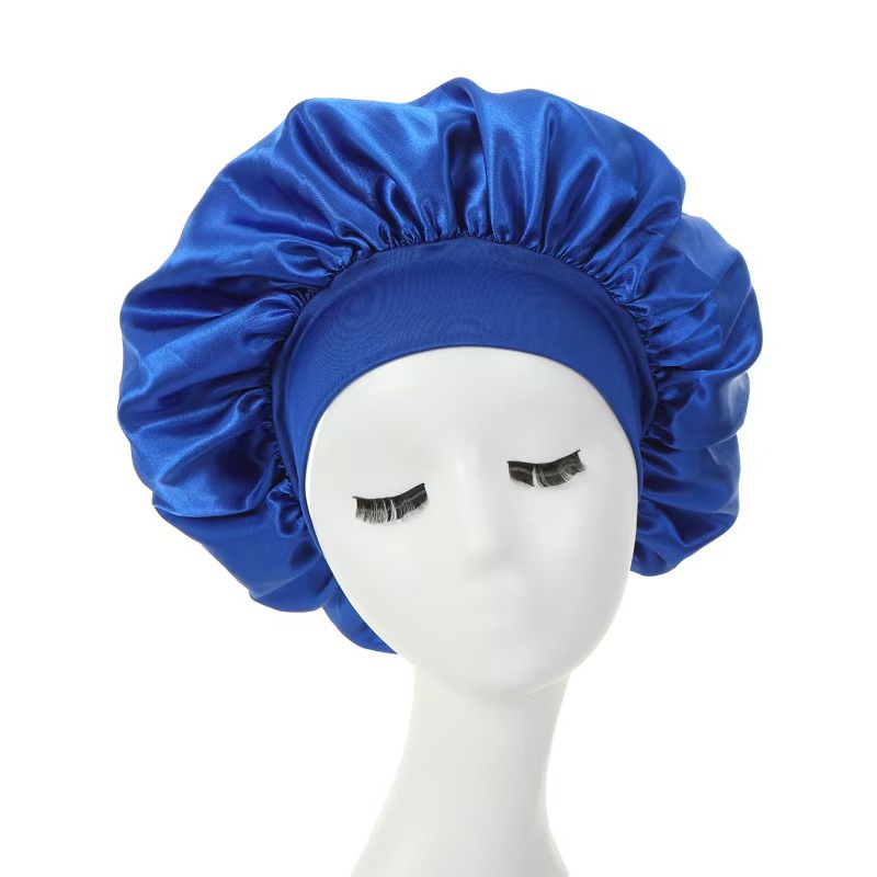 Amazon transfronterizo amplio borde alto elástico turbante sombrero de belleza sombrero de baño sombrero de cuidado del cabello sombrero de cuidado de la mujer sombrero de dormir al por mayor